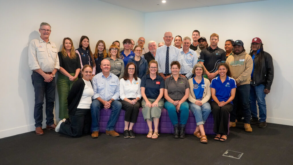 Minister Perrett with attendees at the Queensland NRM Sector's H5 Bird Flu Preparedness workshop in Brisbane.